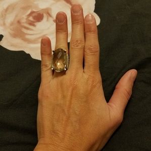 David Yurman Smoky Quartz and Diamond Ring